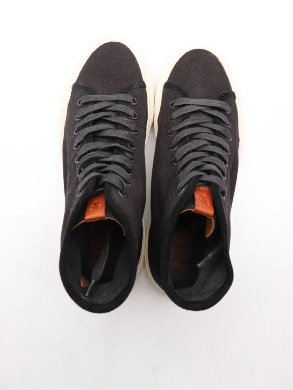 Frye Ludlow Sneakers Men's Size 9.5 M Black Canvas Casual High Top Sneaker